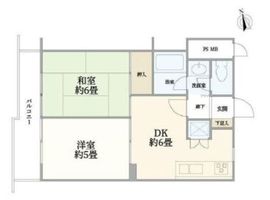 ライオンズマンション新宿原町 2階 間取り図