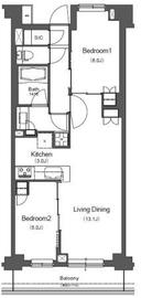 BLESS中野弥生町 213 間取り図