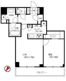 ミッドタワーグランド 29階 間取り図