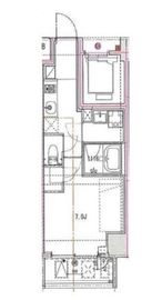 La Douceur田端 (ラドゥセール田端) 1201 間取り図