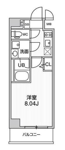 ALTERNA西大島 (オルタナ西大島) 202 間取り図