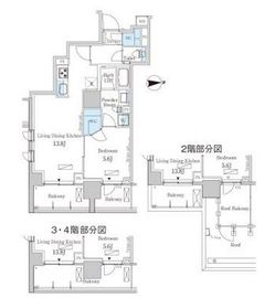 パークアクシス池田山 209 間取り図