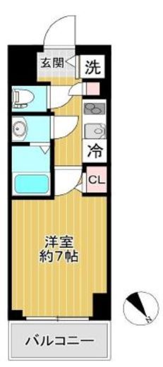 グランド・ガーラ横濱山下町 5階 間取り図