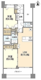 アルス浅草ラルジュール 8階 間取り図