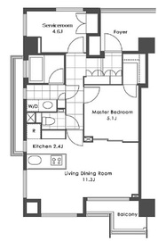 クレヴィア南麻布 9階 間取り図