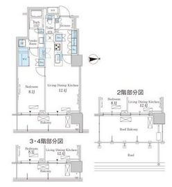 パークアクシス池田山 610 間取り図