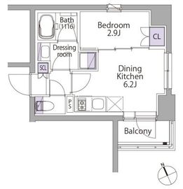 イプセ代々木 3階 間取り図