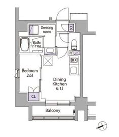 イプセ代々木 2階 間取り図