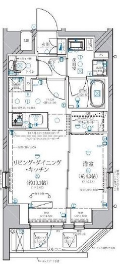 ディアレイシャス赤羽 6階 間取り図