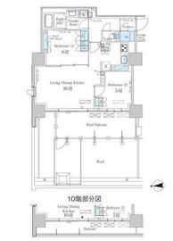 パークアクシス池田山 1001 間取り図