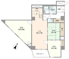 コープ野村一番町 5階 間取り図