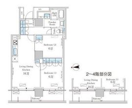 パークアクシス池田山 602 間取り図