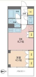 シティタワー銀座東 6階 間取り図