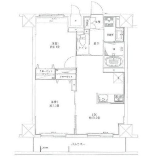 梛桜新町 402 間取り図