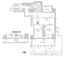 パークアクシス池田山 1103 間取り図