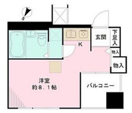 ファミール日本橋浜町公園 4階 間取り図