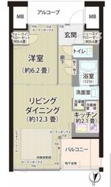 ガーデニエール砧ウエスト 419 間取り図