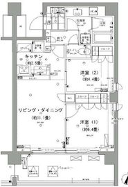 ガーデニエール砧レジデンス 532 間取り図