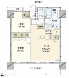 THE YOKOHAMA FRONT TOWER (ザ・ヨコハマフロントタワー) 38階 間取り図