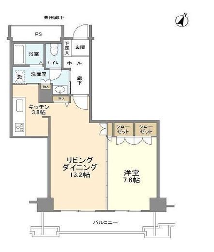 トルナーレ日本橋浜町 33階 間取り図