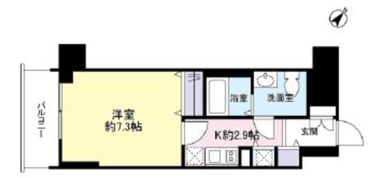 グロースメゾン新横浜 703 間取り図