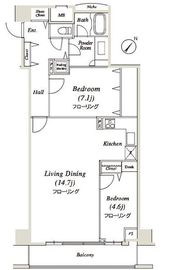 コートヒルズ高輪 2階 間取り図