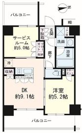 デュオステージ大山 10階 間取り図