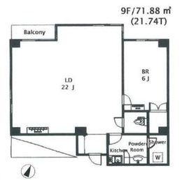 モンテプラザ麻布 704 間取り図