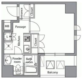 レジディア横濱関内 313 間取り図