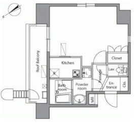 レジディア横濱関内 1004 間取り図