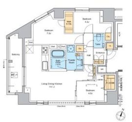 MARKS横浜戸部 1001 間取り図