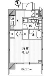 アーデン麻布十番 603 間取り図