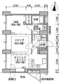 東雲キャナルコートCODAN 14-609 間取り図