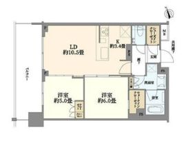 リビオタワー羽沢横浜国大 22階 間取り図