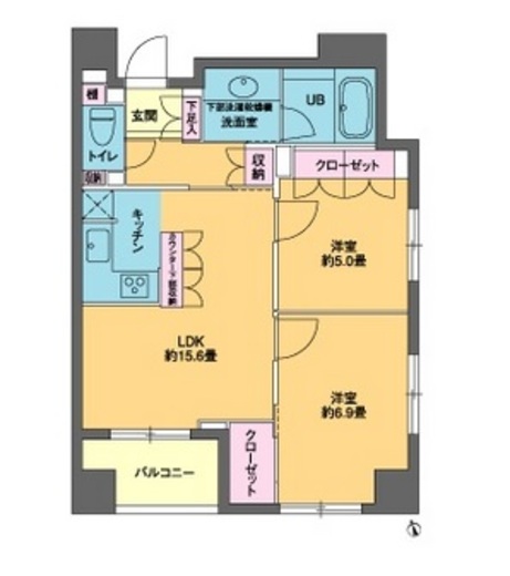 グランカーサ銀座イースト 703 間取り図