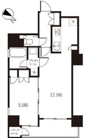 レフィール銀座フロント 5階 間取り図