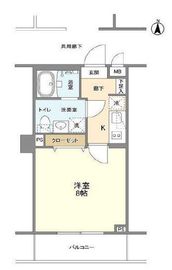 ラティエラ横濱六角橋 404 間取り図