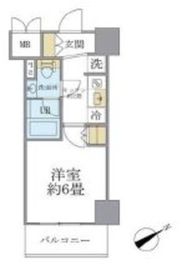 レスピール川崎 904 間取り図