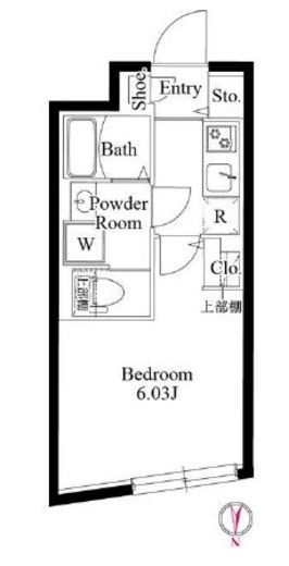 エルファーロ広尾 202 間取り図