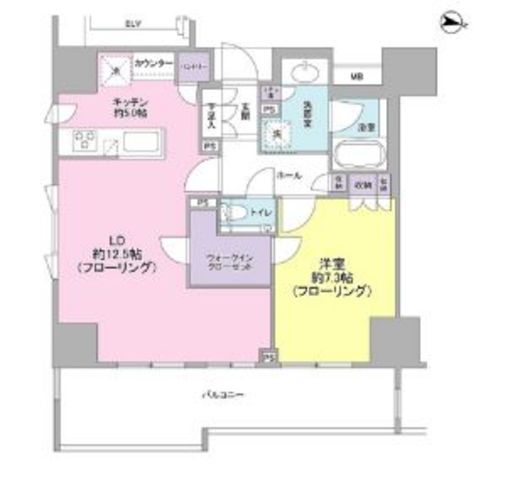 ブランズ代々木 7階 間取り図