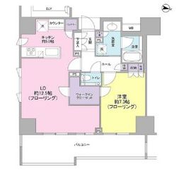 ブランズ代々木 7階 間取り図