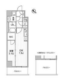 コンフォリア・リヴ志村三丁目 202 間取り図