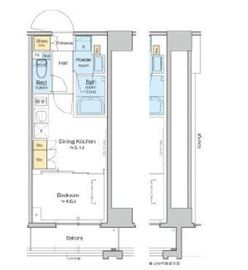 プラウドフラット清澄通り 709 間取り図