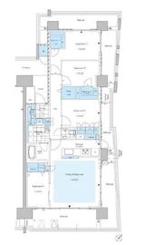 HARUMI FLAG SEA VILLAGE (晴海フラッグ シーヴィレッジ) 6階 間取り図