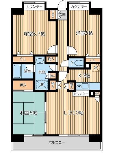 CITY SPIRE西葛西 (シティスパイア西葛西) 502 間取り図