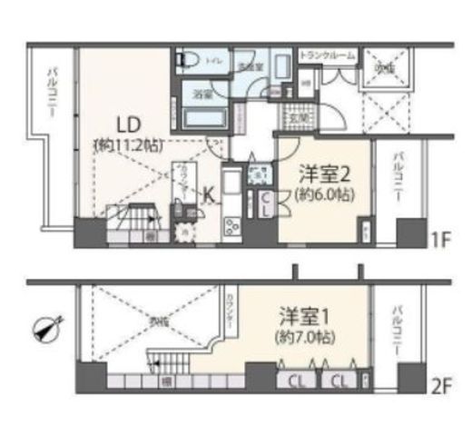 グランドメゾン代々木公園 301 間取り図