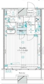 コンシェリア西新宿タワーズウエスト 11階 間取り図