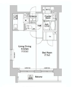 コンフォリア三田EAST 1307 間取り図