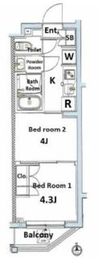 ARKMARK中野坂上(アークマーク中野坂上) 3階 間取り図