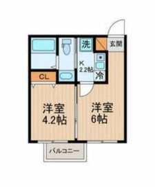 ダイキデュオ目黒 202 間取り図
